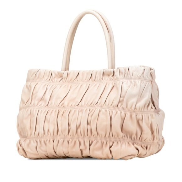 PRADA Cream Leather Shoulder Bag - Picture 2 of 9